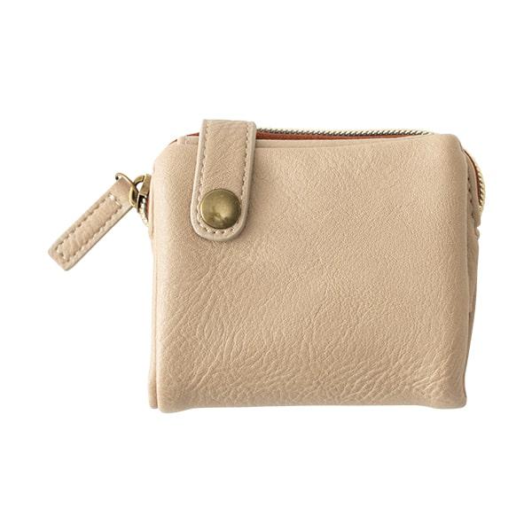 財布 レディース 二つ折り ブランド コンパクト 小銭入れ おしゃれ 大人 ファスナー カードたくさん シンプル ギフト - 画像 (2)