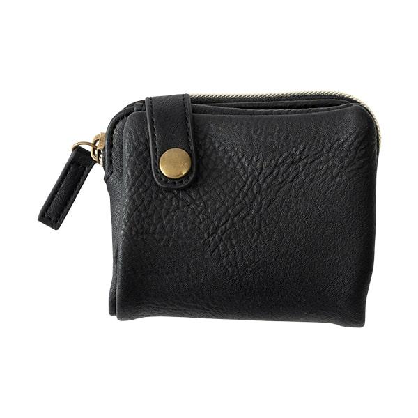 財布 レディース 二つ折り ブランド コンパクト 小銭入れ おしゃれ 大人 ファスナー カードたくさん シンプル ギフト - 画像 (3)