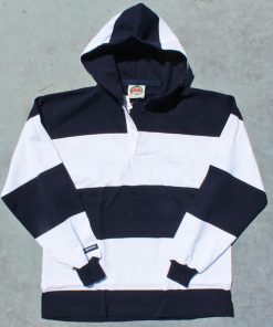 Barbarian BARBARIAN "CANADA SPEC"　RHD-501 12oz RUGBY HOODIE LONG SLEEVE JERSEY フ―ディー パーカー ラガーシャツ 長袖 カナダ製 NAVY/WHITE S-XL 送料無料！