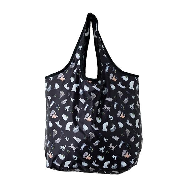 エコバッグ 保冷 保温 洗える 折りたたみ コンパクト 猫 大容量 a4 かわいい おしゃれ 軽い ファスナー付き uchinoko ギフト - 画像 (3)