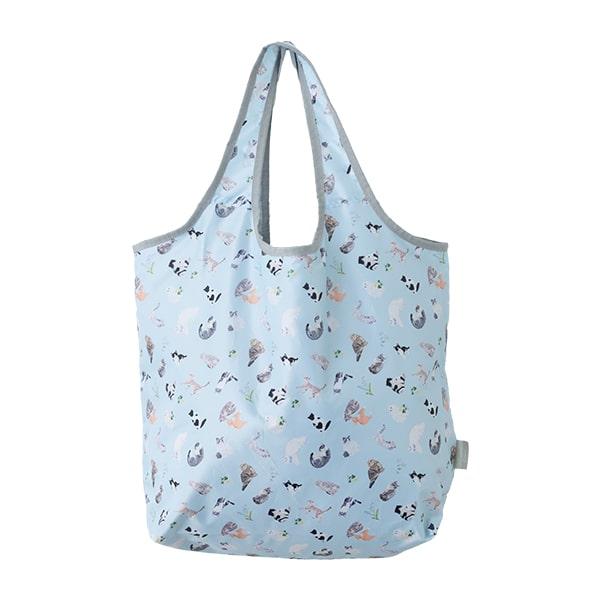 エコバッグ 保冷 保温 洗える 折りたたみ コンパクト 猫 大容量 a4 かわいい おしゃれ 軽い ファスナー付き uchinoko ギフト - 画像 (5)