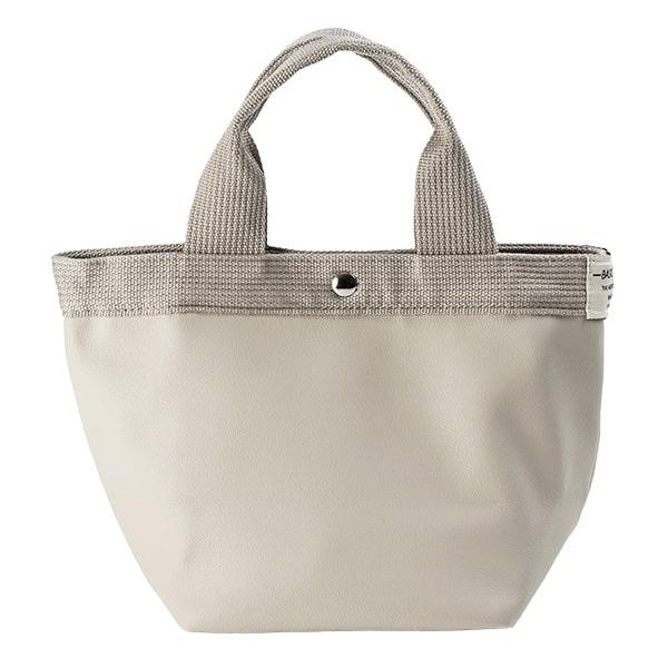 トートバッグ レディース 小さめ 自立 おしゃれ 軽量 シンプル 舟形 ランチバッグ 帆布 マチ広 通勤 通学 - 画像 (4)