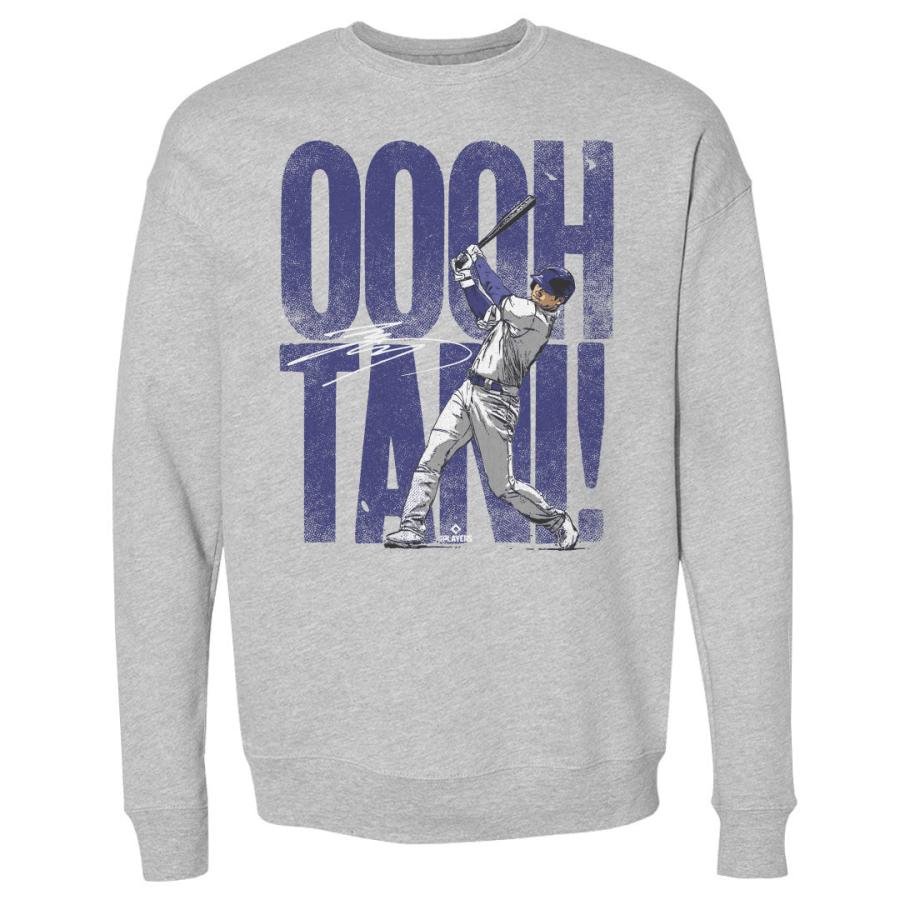 MLB 大谷翔平 ドジャース スウェット Los Angeles D Ooohtani WHT Crewneck Sweatshirt 500Level ヘザーグレー