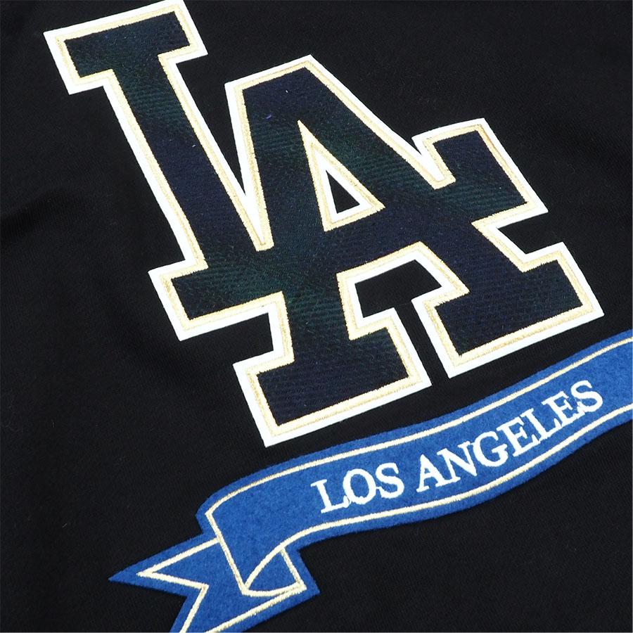 MLB ドジャース パーカー PRO PREP RIB FLC CREWNECK Pro Standard ブラック - 画像 (2)