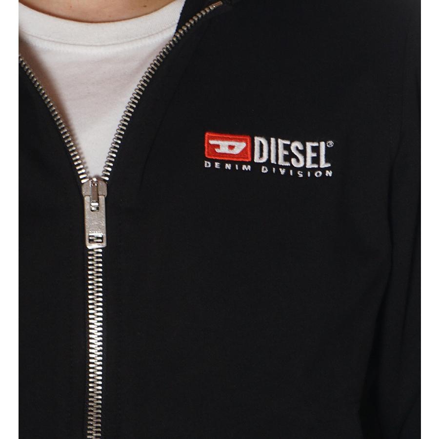DIESEL 並行輸入品 ディーゼル ジップパーカー セットアップ スウェット ハーフパンツ メンズ ブラック A03769 A03760 0GEAD 9XX - 画像 (5)