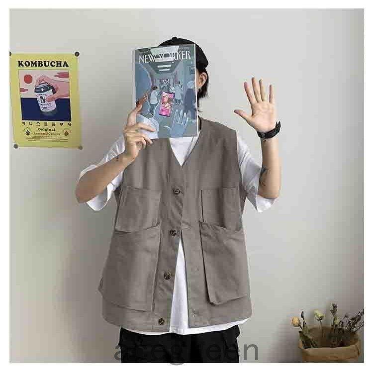 メンズ ジレ 多機能 アウトドア サマージャケット アウター ノースリーブ 薄手 ミリタリー カジュアル ゆったり - 画像 (4)