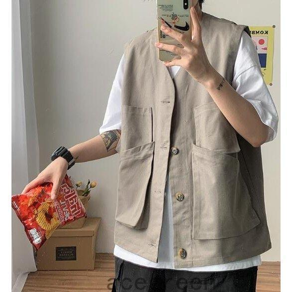 メンズ ジレ 多機能 アウトドア サマージャケット アウター ノースリーブ 薄手 ミリタリー カジュアル ゆったり - 画像 (6)