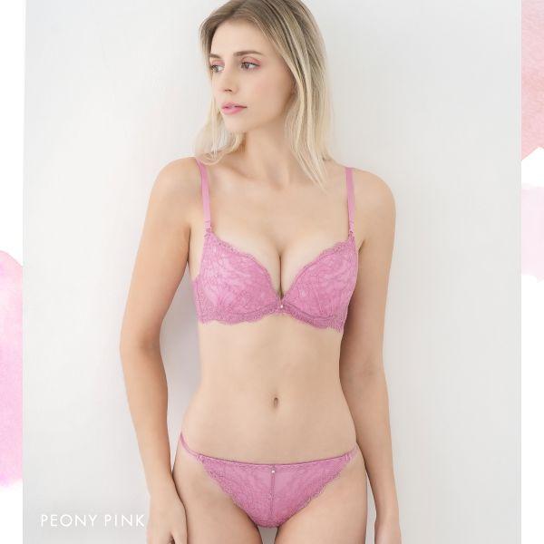 Mon cher pigeon* ブラジャー ショーツ セット Tバック 3点 モンシェルピジョン pigeon トレラトルタ AA A B C D E バルーンブラ 総レース - 画像 (6)