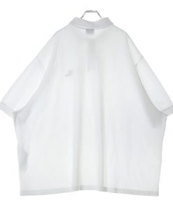 BALENCIAGA バレンシアガ 24SS BBロゴ刺繍オーバーサイズ半袖ポロシャツ 791001 TQVM7 ホワイト