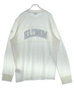 MONCLER モンクレール 24SS パイルロゴ クルーネック スウェット トレーナー ホワイト J10918G00024 899VV