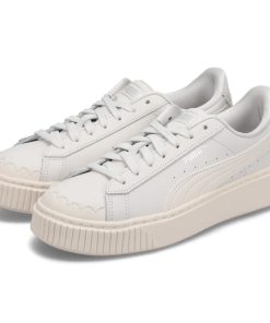 PUMA プーマ スニーカー レディース 厚底 バスケット プラットフォーム パール BASKET PLATFORM PEARL WNS グレー 398910-01