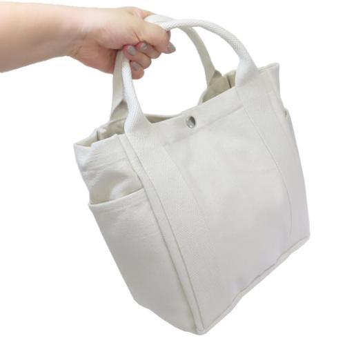 PEANUTS スヌーピー IP.デリ.Peanuts-0J コットンミニバッグ ハンドバッグ Ivory ピーナッツ キャラクター - 画像 (2)