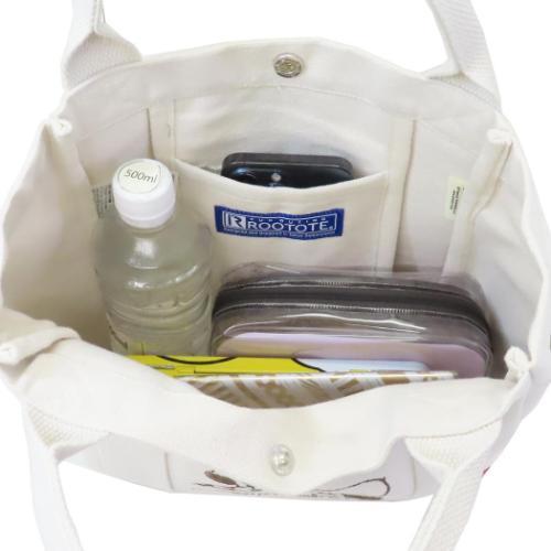 PEANUTS スヌーピー IP.デリ.Peanuts-0J コットンミニバッグ ハンドバッグ Ivory ピーナッツ キャラクター - 画像 (5)