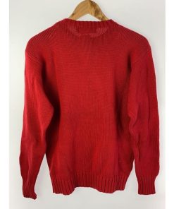 POLO RALPH LAUREN◆ニット・セーター(薄手)/170/コットン/RED