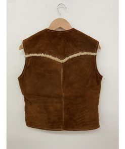 Levi’s◆ベスト/M/レザー/BRW/無地