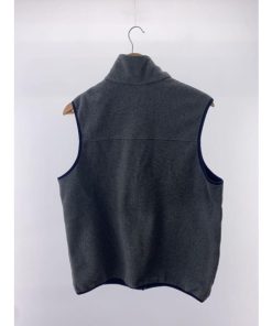 patagonia◆フリースベスト/M/ポリエステル/GRY/無地