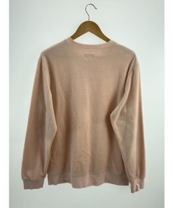 Supreme◆Velour Crewneck/スウェット/L/ベロア/ピンク/無地