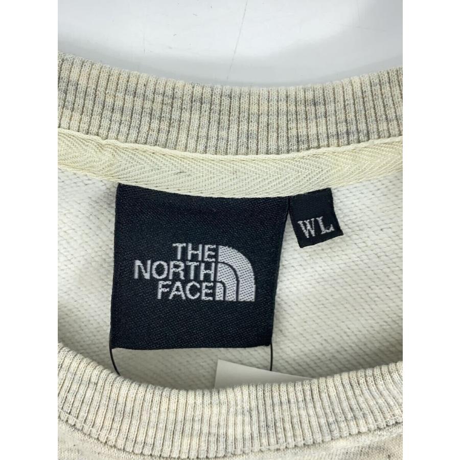 THE NORTH FACE◆ロゴクルースウェット/L/ポリエステル/CRM/無地// - 画像 (2)