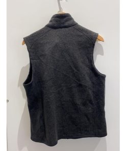 patagonia◆フリースベスト/M/ポリエステル/BLK/無地/sty25881