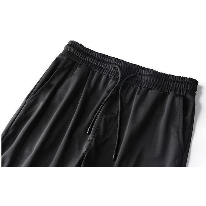 接触冷感 ズボン メンズ パンツ 夏 アイスシルクパンツ ストレッチパンツ スウェットパンツ 伸縮 涼しい 速乾 ボトムス 涼感 - 画像 (5)