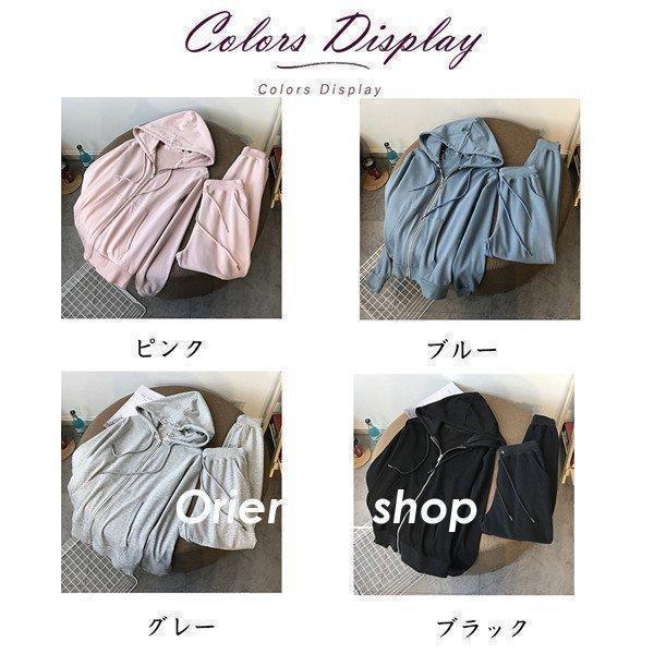 【大特価】セットアップ スウェット レディース ジャージ 上下セット フード付き スポーツウェア 運動着 部屋着 ルームウェア シンプル パジャマ ヨガウェア