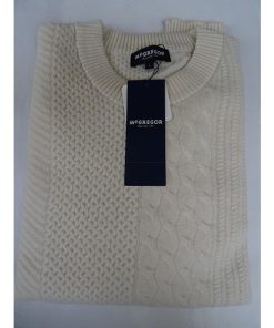 McGREGOR マクレガー（McGREGOR）・ファインウール編み変化クルーネックセーター　　マクレガーメンズ