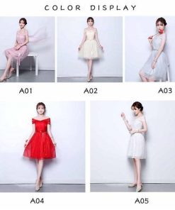 パーティードレス キャバ レース  シンプル オフショルダー 花嫁 披露宴 二次会 ブライダル 結婚式 団体服 ショート 演奏会 演出服