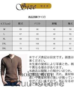 店長おすすめ  ニットセーター メンズ カジュアル 紳士用 Vネック インナー ス 長袖 洗える プルオーバー 無地 薄手 おしゃれ