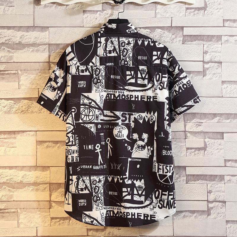 アロハシャツ メンズ 半袖シャツ 柄シャツ カジュアル 開襟 リゾート 夏物 プール 父の日 海辺 おしゃれ ビーチ 海 旅行 20代 30代 - 画像 (7)