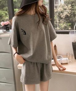 ルームウェア 2点セット レディース ジャージ 半袖 Tシャツ ショートパンツ セットアップ 部屋着 一部 パジャマ 春夏 大きいサイズ 運動用 ジム