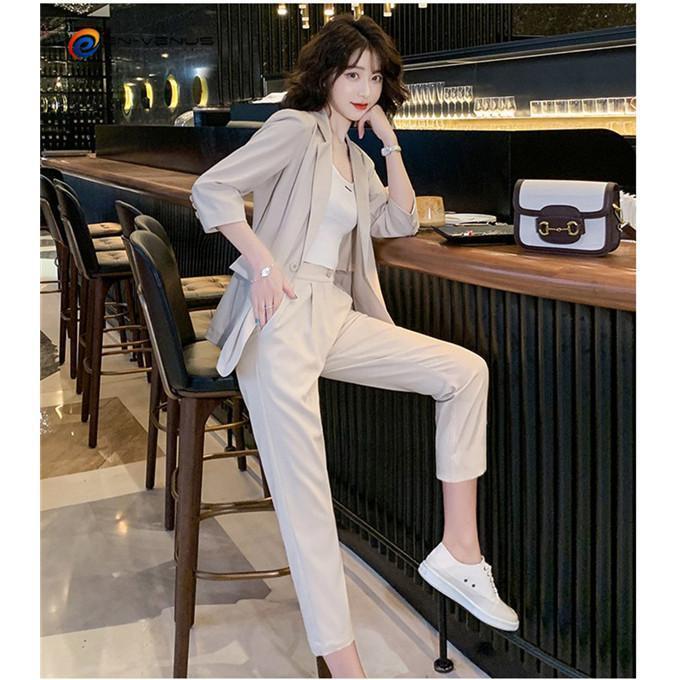 洗える スーツ レディース パンツスーツ ビジネススーツ セットアップ 春 夏 秋 冬 ビジネス 通勤 OL 女性 オフィス カジュアル 結婚式 - 画像 (8)