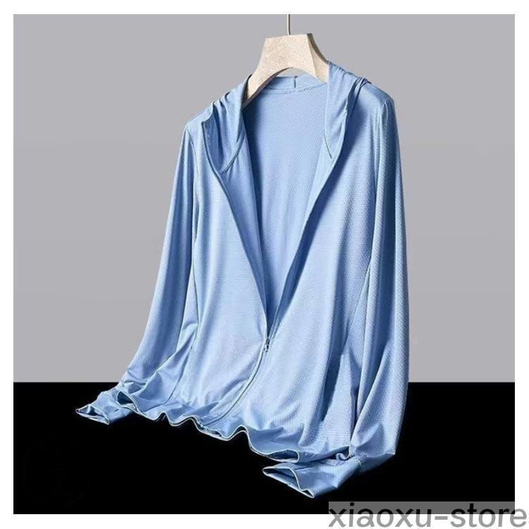 【タイムセール】カーディガン メンズ 夏 メッシュ 春夏 接触冷感 薄手 長袖 紫外線対策 uvカットパーカー紫外線カット 涼しい uvカット 吸湿 パーカー - 画像 (9)