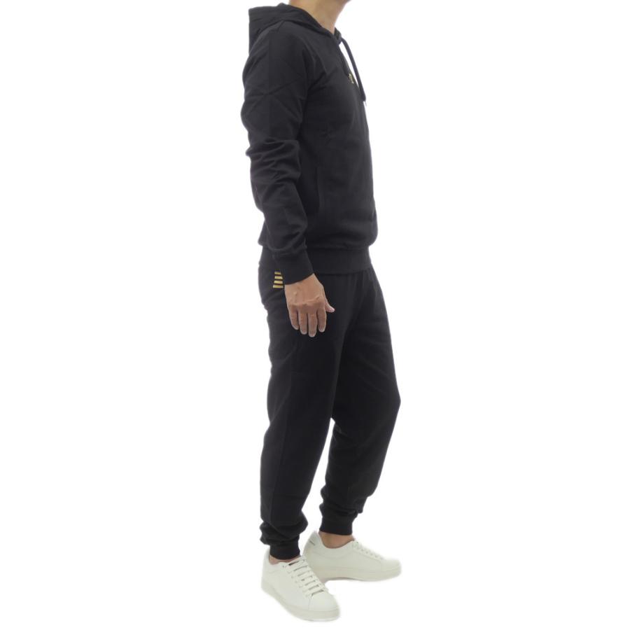 EMPORIO ARMANI エンポリオアルマーニ EA7 メンズセットアップスウェット 8NPV64 PJVRZ ブラック 2025秋冬新作 - 画像 (2)