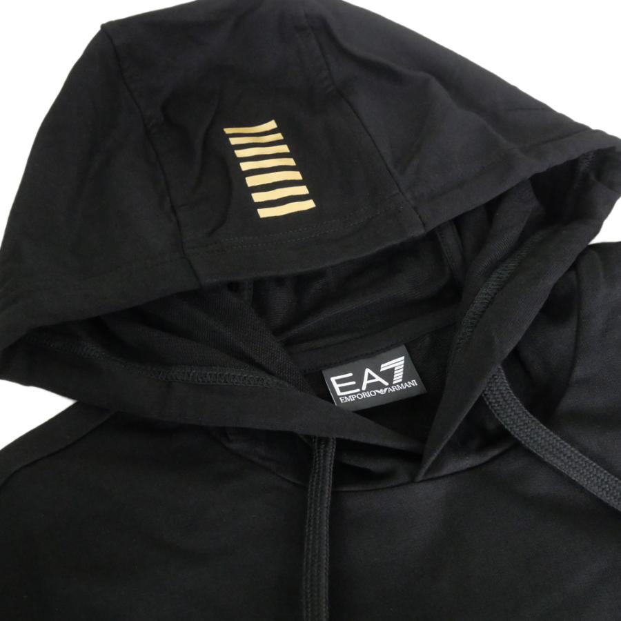 EMPORIO ARMANI エンポリオアルマーニ EA7 メンズセットアップスウェット 8NPV64 PJVRZ ブラック 2025秋冬新作 - 画像 (5)