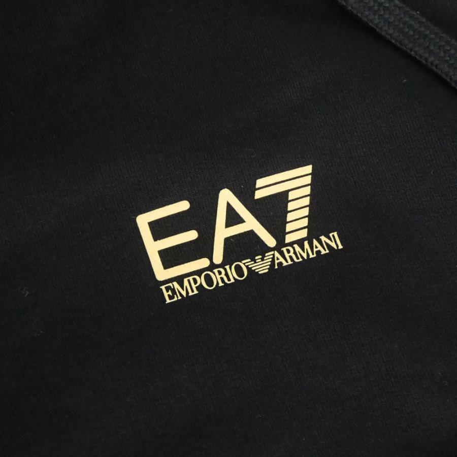 EMPORIO ARMANI エンポリオアルマーニ EA7 メンズセットアップスウェット 8NPV64 PJVRZ ブラック 2025秋冬新作 - 画像 (6)