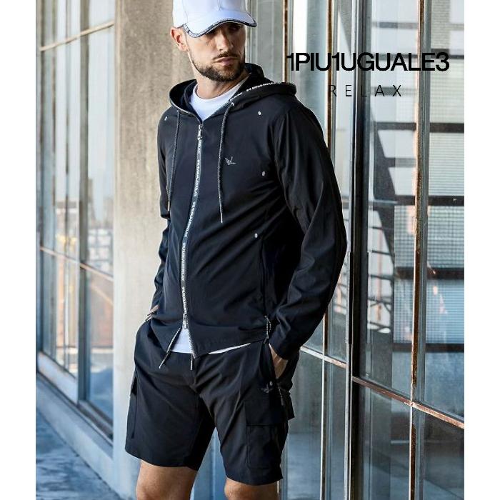 1PIU1UGUALE3 RELAX ウノピゥウノウグァーレトレ リラックス ストレッチセットアップ メンズ 上下セット トレーニングウェア ジャージ ランニング スポーツ