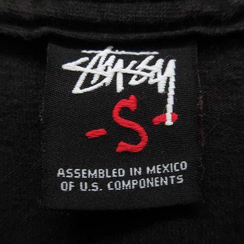 STUSSY ステューシー Give The Drummer Some Tシャツ ロンT 長袖 黒 ブラック S USA製 メンズ - 画像 (3)