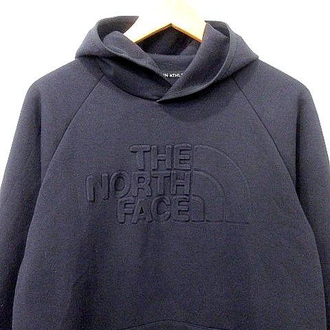 THE NORTH FACE ザノースフェイス Tech Air Sweat Hoodie テックエアー スウェット フーディー パーカー プルオーバー エンボスロゴ M 黒 ブラック - 画像 (2)