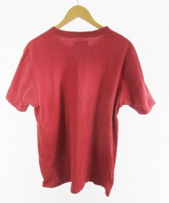 STUSSY ステューシー Tシャツ 半袖 ポケット ロゴ 刺繍 レッド ピンク系  M 株式会社ジャック トップス メンズ