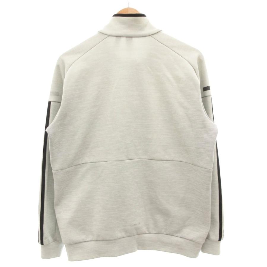 adidas アディダス セットアップ トラックジャケット パンツ イージー ジャージ ロゴ ジップアップ 3ストライプ L グレー - 画像 (2)