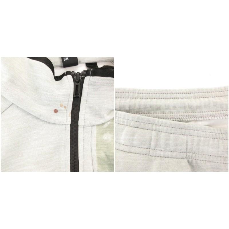 adidas アディダス セットアップ トラックジャケット パンツ イージー ジャージ ロゴ ジップアップ 3ストライプ L グレー - 画像 (7)