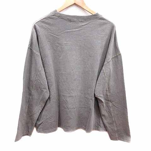 モノマート MONO-MART Tシャツ カットソー ボートネック 長袖 L グレー /YK メンズ - 画像 (3)
