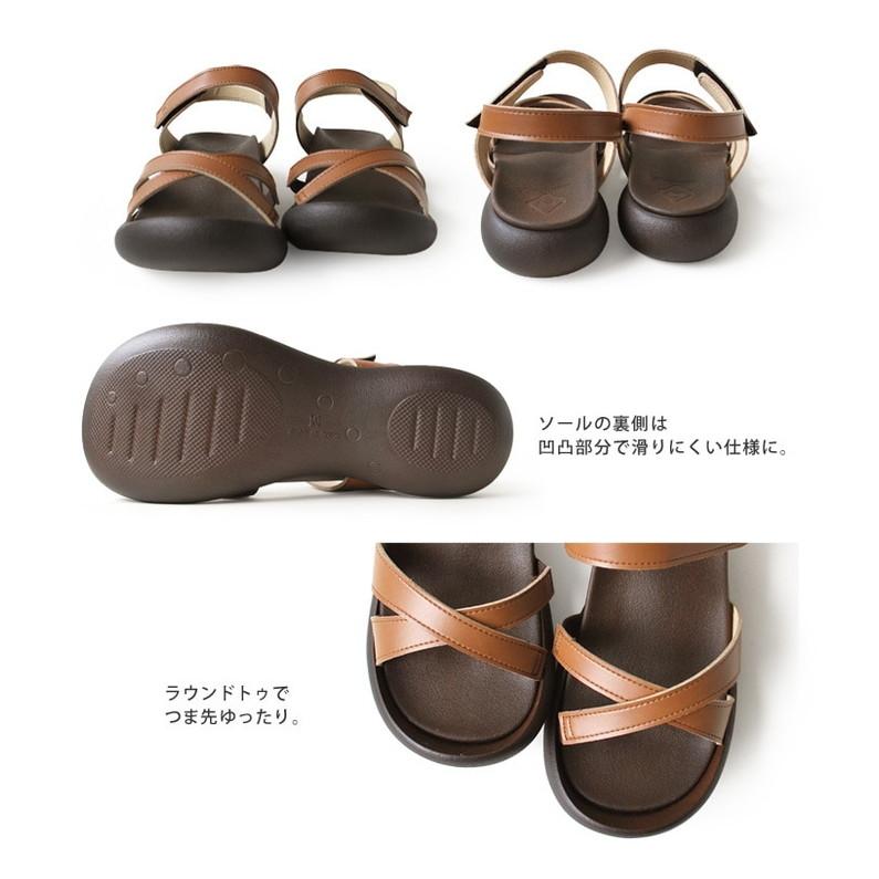 Re:getA リゲッタ レディース リゲッタカヌー クロスベルトストラップサンダル サンダル シューズ CJFD5326A - 画像 (4)