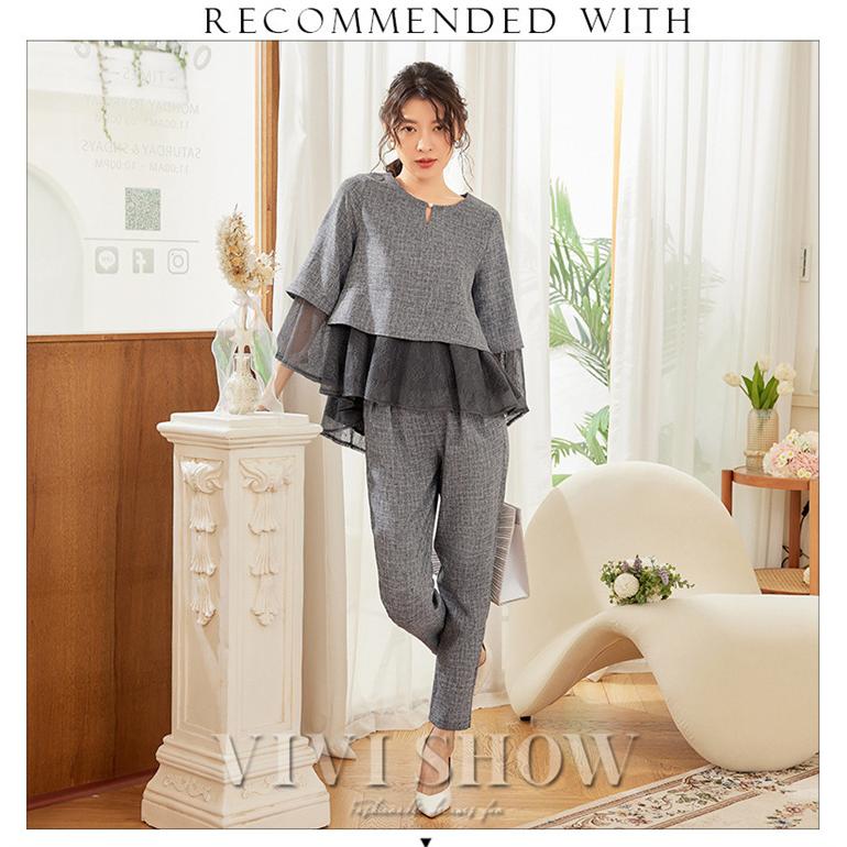 卒業式 服 母 パンツスーツ セレモニースーツ 卒園式 服装 ママ 入学式 スーツ レディース 母親 パンツ 2点セット セットアップ 30 40代 おしゃれ - 画像 (8)