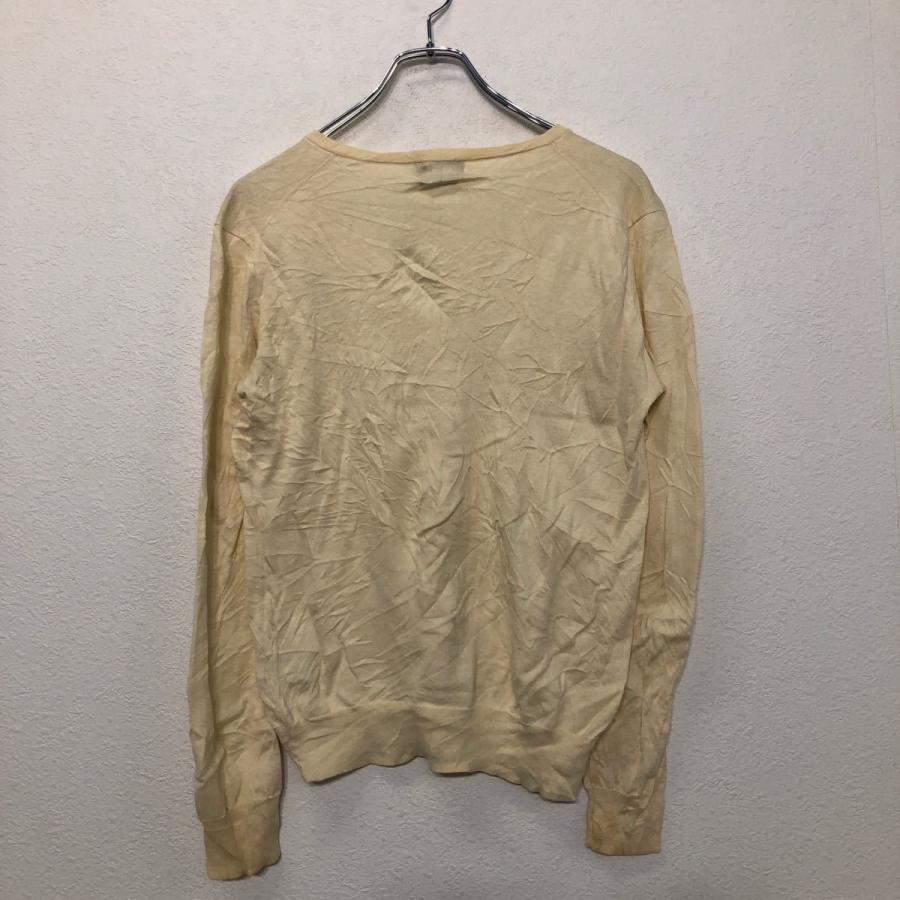 POLO RALPH LAUREN コットン ニット セーター S イエロー ポロラルフローレン 刺繍 ロゴ Vネック 薄手 古着卸 アメリカ仕入 a510-6482 - 画像 (5)