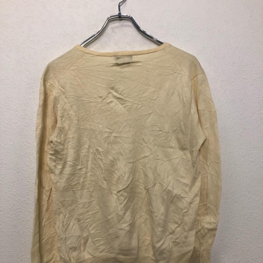 POLO RALPH LAUREN コットン ニット セーター S イエロー ポロラルフローレン 刺繍 ロゴ Vネック 薄手 古着卸 アメリカ仕入 a510-6482 - 画像 (6)