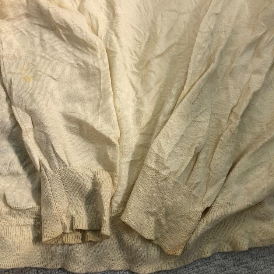 POLO RALPH LAUREN コットン ニット セーター S イエロー ポロラルフローレン 刺繍 ロゴ Vネック 薄手 古着卸 アメリカ仕入 a510-6482 - 画像 (7)