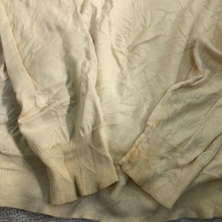 POLO RALPH LAUREN コットン ニット セーター S イエロー ポロラルフローレン 刺繍 ロゴ Vネック 薄手 古着卸 アメリカ仕入 a510-6482 - 画像 (8)