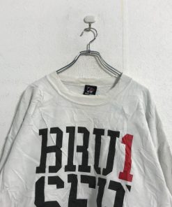 thefreshnes プリント スウェット トレーナー XL ホワイト 文字 ロゴ 古着卸 アメリカ仕入 a511-5735