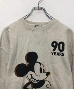 Disney プリント スウェット パーカー ディズニー S ライトグレー キャラクター 古着卸 アメリカ仕入 a605-8203